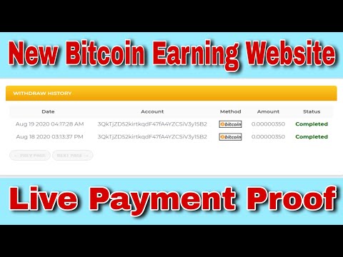 How to Make Many For Bitcoin Earning Website 2020 | Live Payment Proof | online Earning  2020 |
