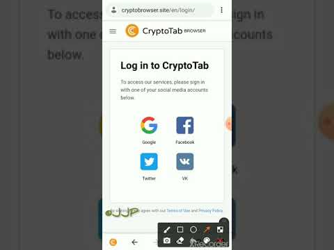 CryptoTab browser - Bitcoin mining and withdrawal