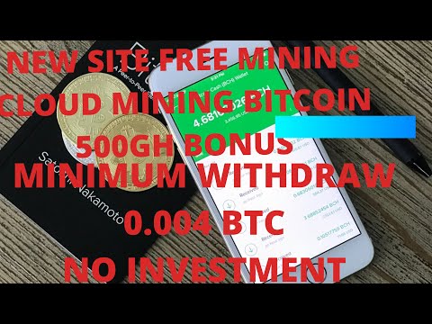 NEW FREE BITCOIN MINING SITE |  500GH BONUS | WITHDRAWAL 0.004 BTC| NO INVESTMENT | DAILY 0.00001