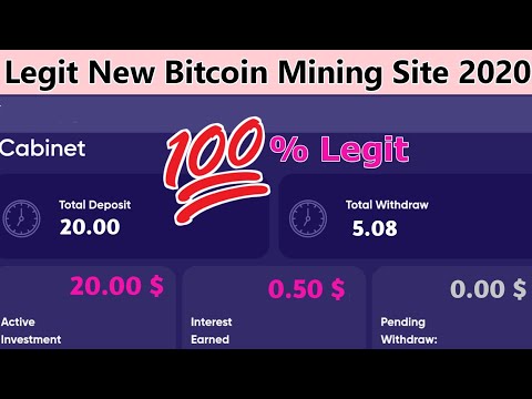 New Bitcoin Mining Site 2020 | 100% Legit Bitcoin Mining Site 2020 | Best Bitcoin Mining Site 2020