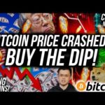 BITCOIN PRICE CRASHED! Why You Should BUY THE DIP! Crypto News
