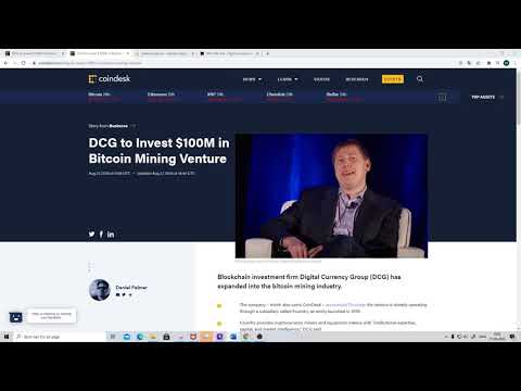 DCG to Invest $100M in Bitcoin Mining Venture