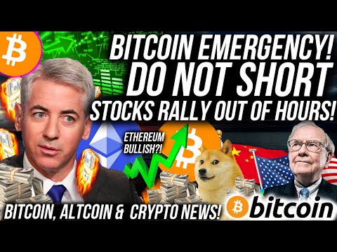 BITCOIN EMERGENCY!! DO NOT SHORT BITCOIN! Stocks are Pumping out of hours!! ETH BULLISH! Crypto News