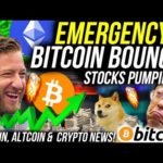 EMERGENCY BITCOIN BOUNCE!! DEFI Back Pumping Altcoins! STOCKS ARE RECOVERING!! Crypto News