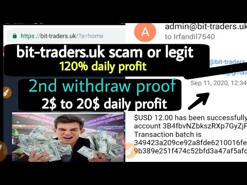 Bit-traders.uk scam or legit ? Legit bitcoin investment site 2020