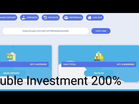 CryptoFort LTD 2020 Double Investment 200% | Legit or Scam? | Minimum Investment 1$