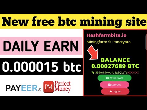 how to earn money online new bitcoin mining site hashfarmbite.io website | without investment