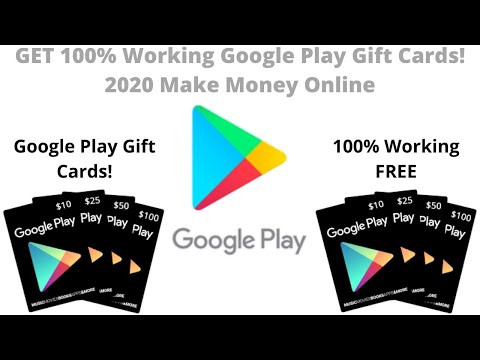 GET 100% Working Google Play Gift Cards! 2020 Make Money Online
