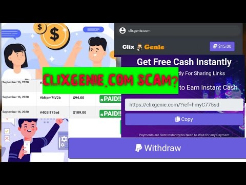 Clixgenie.com payment proof (100+% scam or legit?)