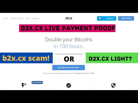 B2X.CX  Review - how to Double Your Bitcoin In 100 Hours - Scam Or Legit? live payment proof