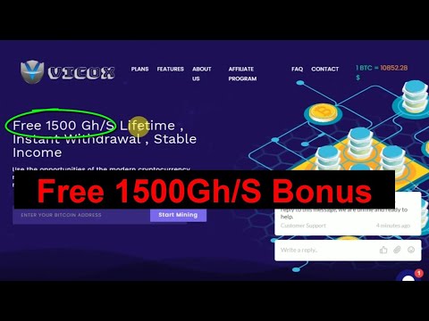 New Free Bitcoin Mining Website |Bitcoin earning |Vicox Review Withdrawal Proof 21/09/2020