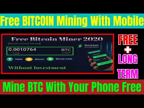 Free Bitcoin Mining With Mobile || Mine Bitcoin With Your Phone Free || Free + Long Term Mining