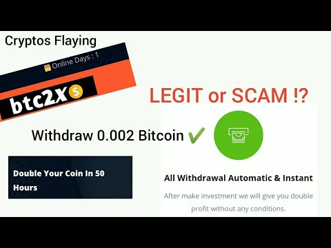 Btc2x Biz LEGIT or SCAM ? | WITHDRAW 0.002 bitcoins | Double Yours AltCoins by Cryptos Flaying