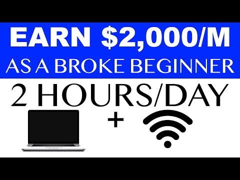 Earn Money Online As A Broke Beginner ($2,000/M) | Todd Dowell