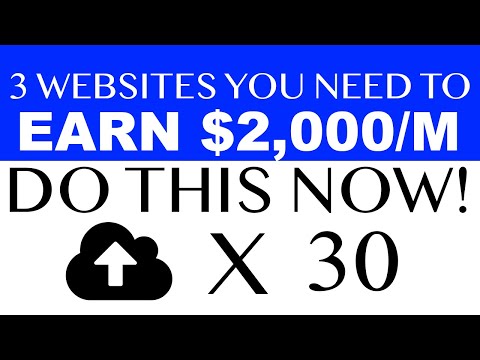 3 Websites To Earn $2,000/M (Make Money Online) | Todd Dowell