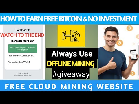 How To Earn Free Bitcoin || hashrange payment proof || hashrange legit or scam