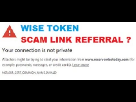 CRYPTO BEEF | CRYPTO TALK SCAM WISE TOKEN REFERRAL LINK ?| CAREFUL DOUBLE CHECK LINKS FROM YOUTUBERS