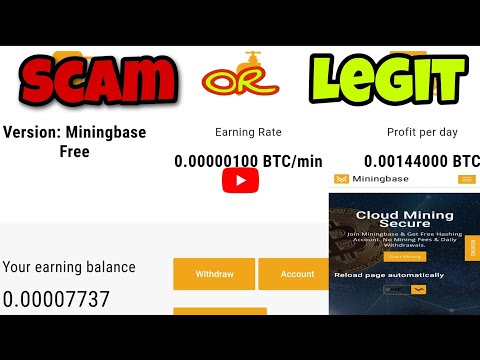 #bitcoin #bitcoinmining #miningbase  mining base review |mining at mining base cloud | scam or legit