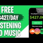 Earn $427 PER DAY LISTENING TO MUSIC (Make Money Online)