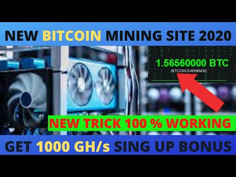 new bitcoin mining site 2020 without investment | get 1000GH/s sing up bonus free | miningo.co