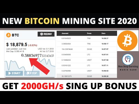 new bitcoin mining site 2020 without investment | get 2000Gh/s free | bitland.pro | Non Stop Earning