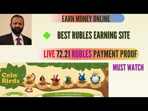 Earn Money Online | Live Payment Proof | Best Rubles Earning site |How  To Create Account coin-birds