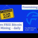 Free Bitcoin Mining Site | Daily $10 Bitcoin| Freemining.co Scam or legit | Earn Free Bitcoin Daily