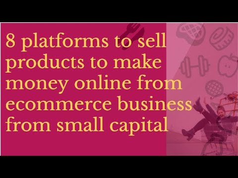 8  ecommerce business platforms to make money online  from small capital