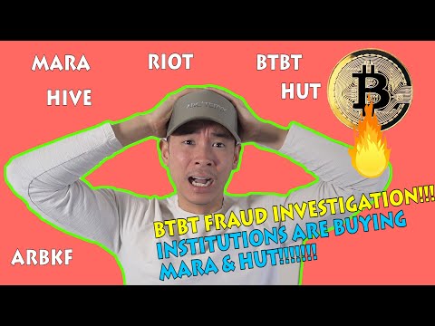 Bitcoin Mining Stocks [UPDATE] | BTBT FRAUD & INSTITUTIONS are buying MARA & HUT! - HIVE, RIOT, MARA