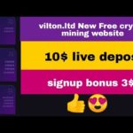 vilton.ltd 👍 New Free crypto mining website  || 10$ Live Deposit || signup bonus 3$ 😍