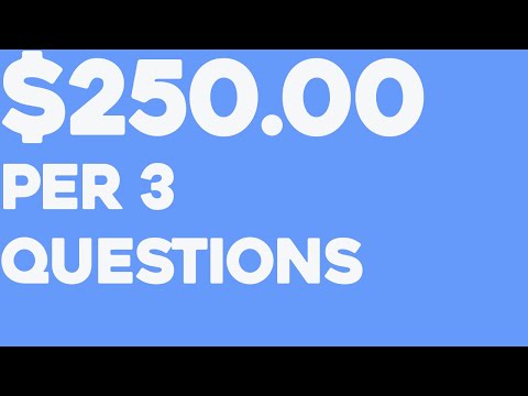 $250.00+ By Asking 3 Questions! ~ COPY & PASTE (Make Money Online)