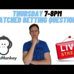 Thursday 4/2/21 Matched Betting Questions Stream OddsMonkey Make money online UK