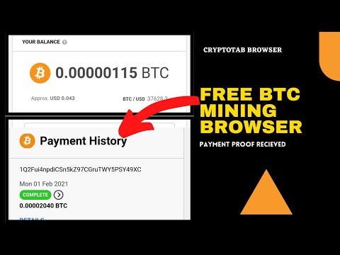 CRYPTOTAB BROWSER Payment proof (Bitcoin Mining browser!)Mine BTC for free!