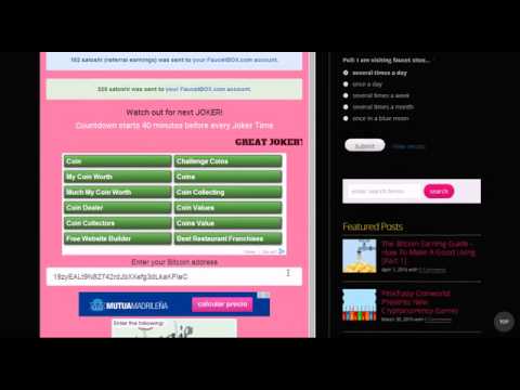 PinkTussy Как Заработать биткоины Биткоин кран!325 - 10 000 сатоши каждые 30 минут!