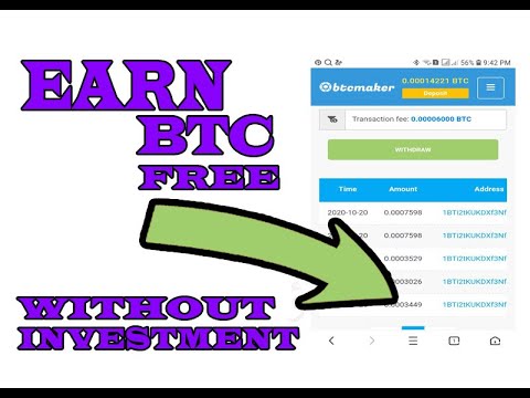 Earn bitcoin per hour without  investment || how to earn money online easily || #learninera
