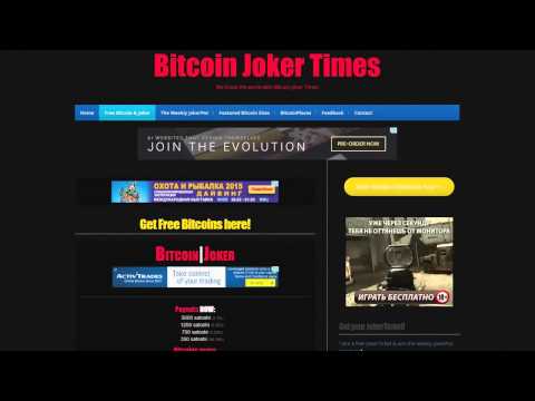 Заработок в интернете!  Bitcoin Joker Times   от 350 до 5000 сатоши каждый час!