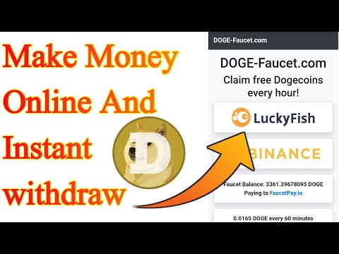 Make Money Online and instant withdraw || How to earn doge coin without investment || Doge faucet