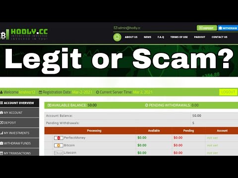 Hodly.Cc Legit or Scam?  New Crypto Earning Website 2021 | Full Review