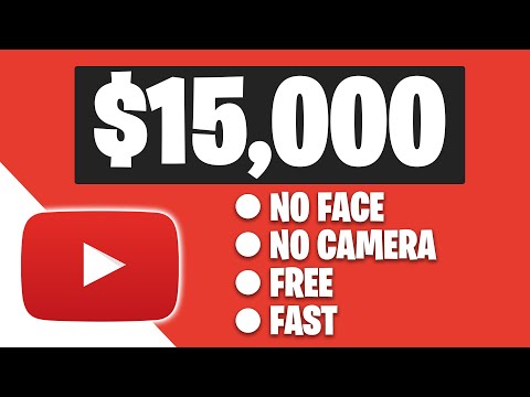 Earn $15,000+ ON YOUTUBE Without Showing Your Face (Make Money Online)