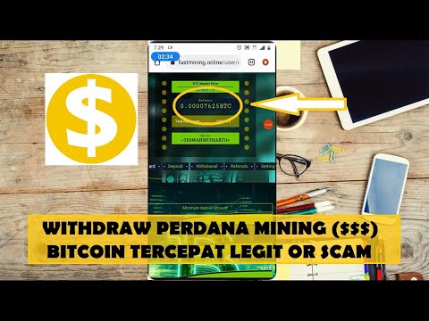 Bukti Withdraw Mining Bitcoin Di Fastmining | 7000 SBTC Cair Atau Scam