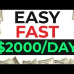 Copy This $2000/Day Method For Beginners To Make Money Online FAST