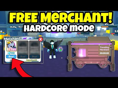 Pet Simulator X Hardcore Mode - FREE Mystery Merchant! NOOBs to PRO! (Roblox)