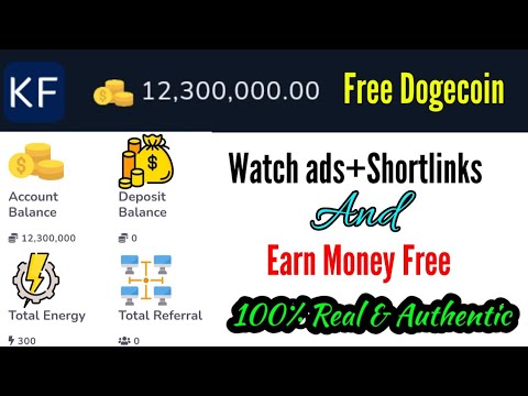 Earn FREE Dogecoin By Watching Ads | Doge Earning Site | Ads Watching Jobs | Free Cryptocurrency