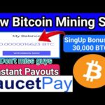 Free Bitcoin Mining Website || SingUp Bonus 30,000 BTC Sat|| Zero Investment🤑