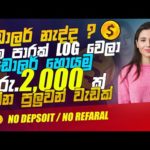 How to earn money online - e money Sinhala - work from home jobs - online job at home