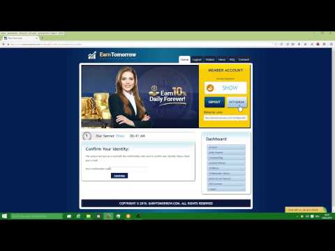 Earn Tomorrow - Hacked account! Dont pay to this Bitcoin invest!
