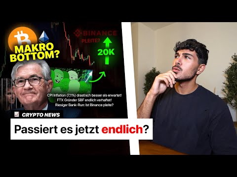 Bitcoin: BOTTOM erreicht? Inflation FÄLLT drastisch! Binance PLEITE? | Crypto News