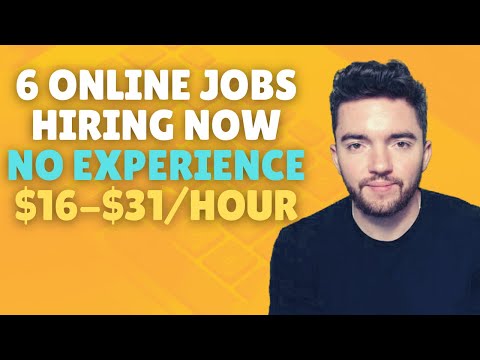 6 Work-From-Home Jobs HIRING NOW NO EXPERIENCE $16-$31/Hour