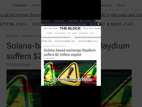 Is SOLANA LABS a SCAM?!? #cryptocurrency #bitcoin #shorts #shortvideo #viral #trandingshorts
