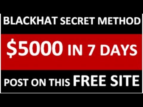 FREE BLACKHAT METHOD $5,000 PER WEEK Copying & Pasting! | Make Money Online 2023 updated